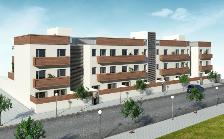 Proyecto de edificio plurifamiliar de 20 viviendas y garaje en Utrera, Sevilla (2008)