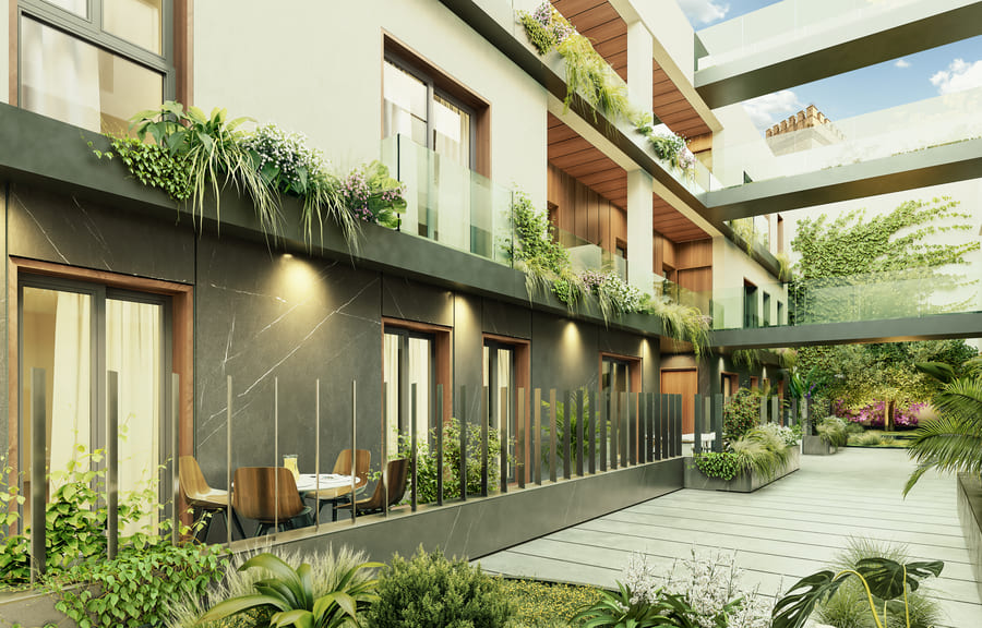 Edificio Plurifamiliar de 19 viviendas entre Medianeras, Calle Santa Clara 76, Sevilla (2021)