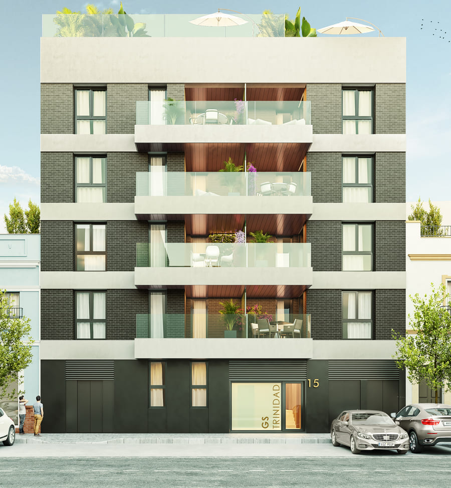 Edificio Plurifamiliar de 9 viviendas entre Medianeras, Calle Almadén de la Plata 15, Sevilla (2021)